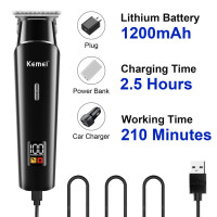 Аккумуляторная машинка для стрижки волос Kemei KM-1113