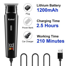 Акумуляторна машинка для стриження волосся Kemei KM-1113