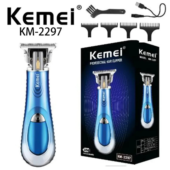 Акумуляторна машинка для стриження волосся Kemei KM-2297