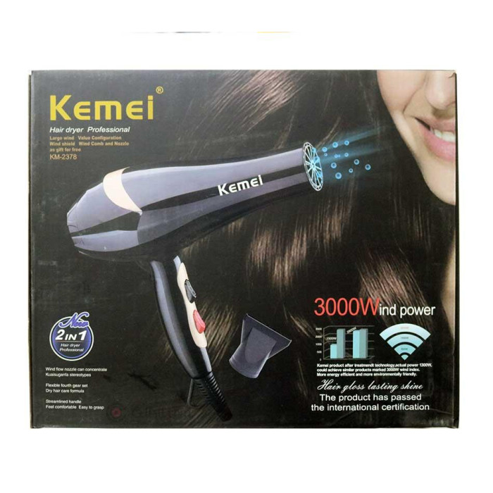Фен для волосся Kemei KM 2378