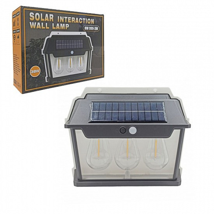 Ліхтар із сонячною панеллю та датчиком руху HW-999-3