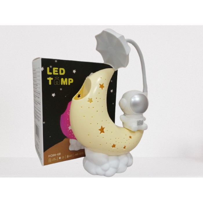 Світлодіодна настільна лампа Moon з підставкою для ручок (4 режими)