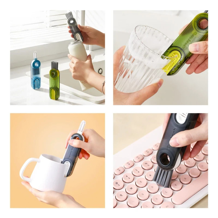 Щітка для чищення пляшок 3 в 1 BRUSH AND569