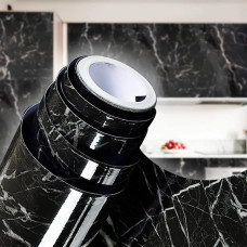 Самоклейна плівка під мармур, 2 м х 60 см (Чорний)