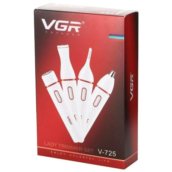 Тример для носа та брів VGR Set 4в1 V-725