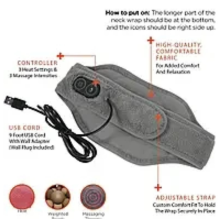 Согревающий массажер для шеи cm3937