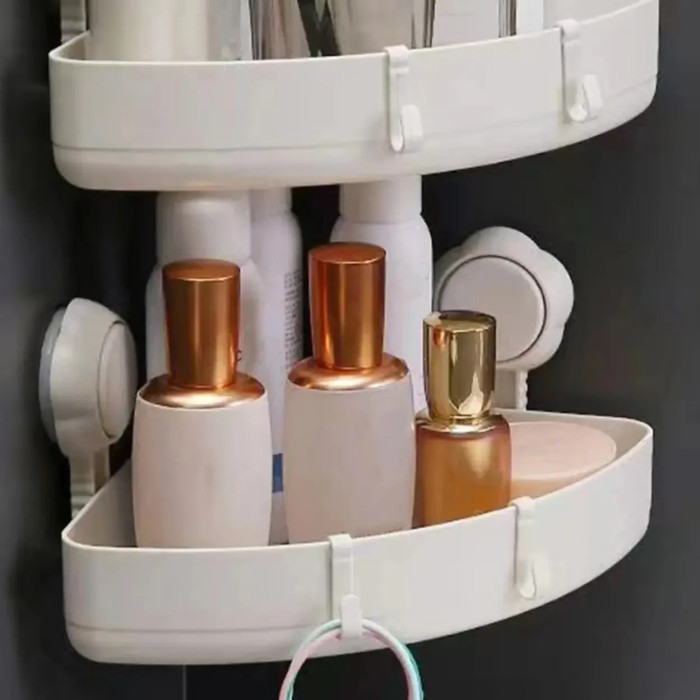 Настенная многофункциональная полка для хранения на присоске