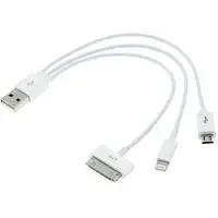 USB-кабель 3 в 1 20 см — Micro USB, iPad, iPhone 5/6