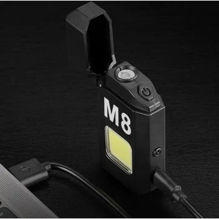 Запальничка спіральна USB і Led ліхтарик 6002 M8