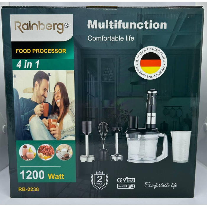 Блендер заглибний Rainberg RB 2238 1200 w 4 в 1