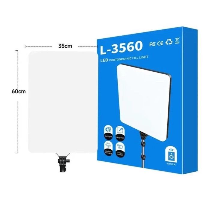 Лампа діодна прямокутна для селфі RL-3560