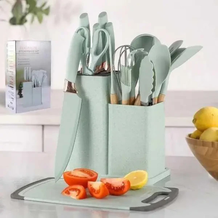 Набір кухонного приладдя 19 ПРОМЕТІВ Kitchen Set (М'ята коробка)