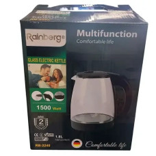 Электрочайник стеклянный Rainberg RB-2240 1500 Вт 1,8л