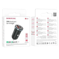 Зарядное устройство 12В PD30W QC3.0 USBx2 BZ22 Scenery Borofone