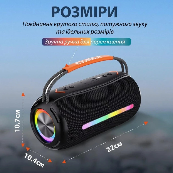 Мінідинамік Bluetooth Boombox 360 Pro