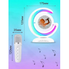 Нічник-лампа з бездротовою Bluetooth колонкою Lightshow з ОДНІМ мікрофоном YS-110