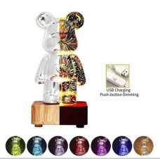 3D-нічник світильник Ведмедик Феєрверк MAG-732