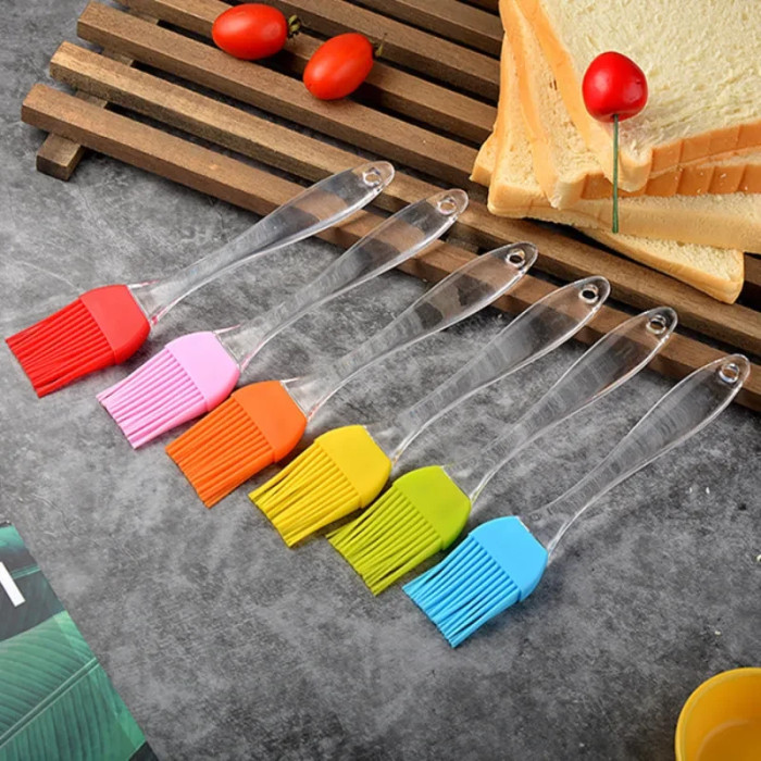 Силіконова щіточка для змащування універсальна з лопаткою Plastic brush set AND682