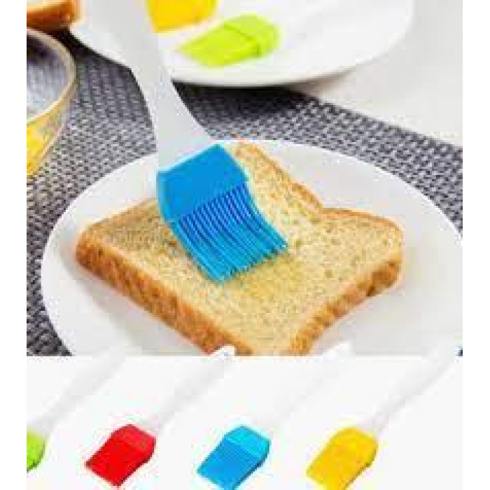 Силіконова щіточка для змащування універсальна з лопаткою Plastic brush set AND682