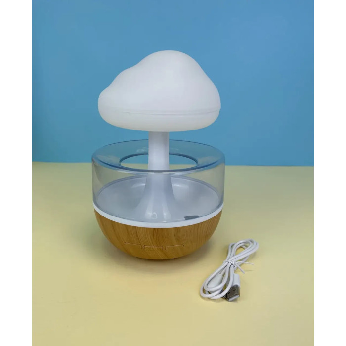 Нічник зволожувач повітря Грибок з ефектом дощу