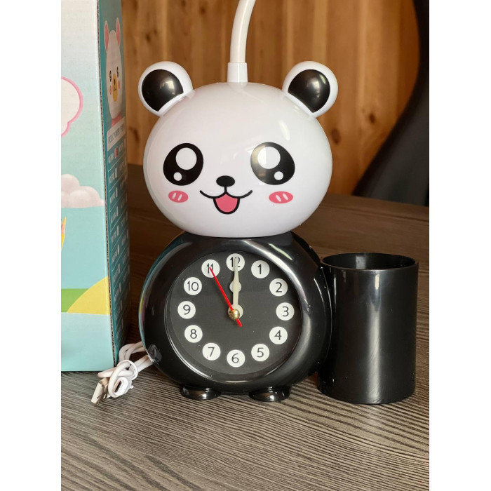 Дитячий годинник 3в1 (Часи + Настільна лампа +органайзер для ручок) Alarm clock XL-801