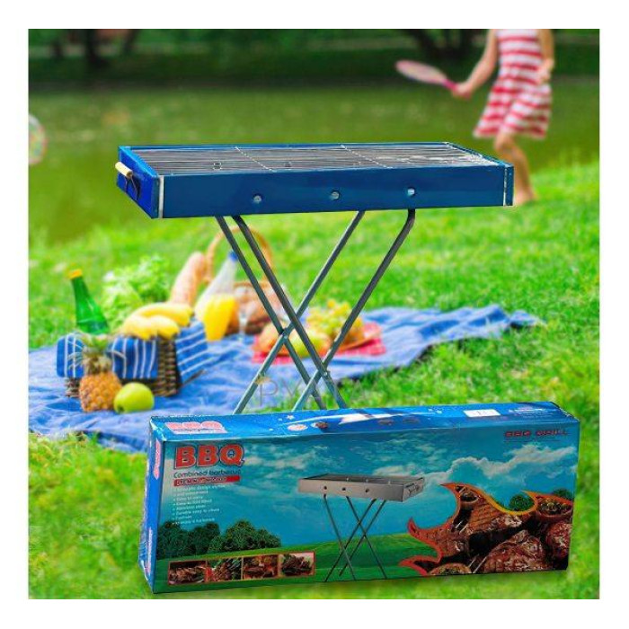 Переносний мангал із решіткою BARBECUE TRAY 770T MD-008 809