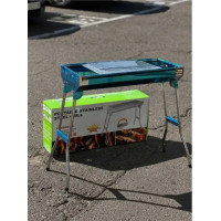 Переносной мангал с решеткой BARBECUE TRAY 883 CA-12 73 *350*190