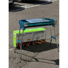 Переносний мангал із решіткою BARBECUE TRAY 883 CA-12 73 *350*190