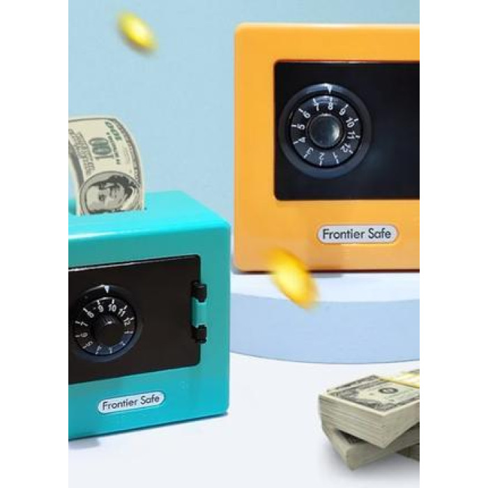 Детская мини копилка-сейф с вращающимся замком