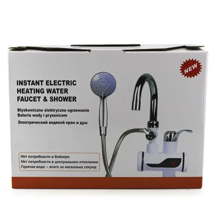 Водонагрівач із душем бічне під'єднання Delimano JD41