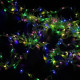 Xmas гірлянд 200 Led листя плакучів верби (штора) на мідному дроті Мультиколірна 3M*1M