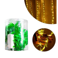 Xmas гірлянд 200 Led листя плакучів верби (штора) на мідному дроті Мультиколірна 3M*1M