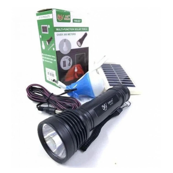 Фонарик ручной BL YW-037 +bulb+solar