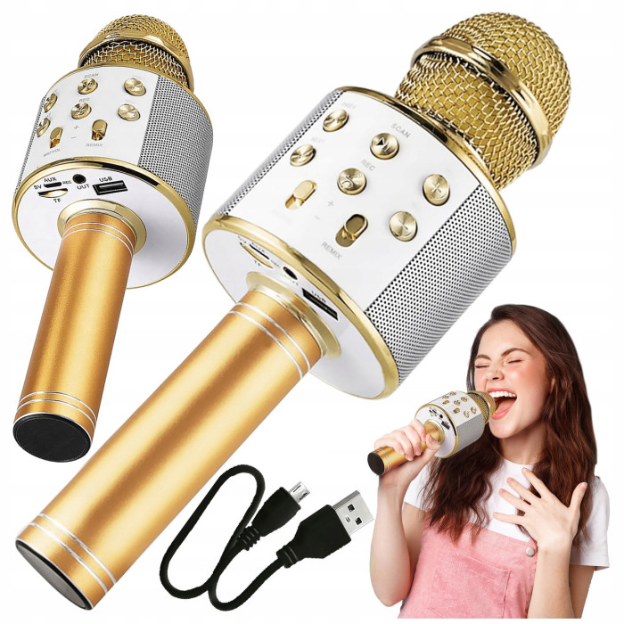 Бездротовий караоке-мікрофон з динаміком Bluetooth USB WS-858