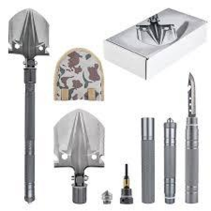 Універсальна складана лопата-мультитул 10-в-1 Multifunctional shovel ES-118