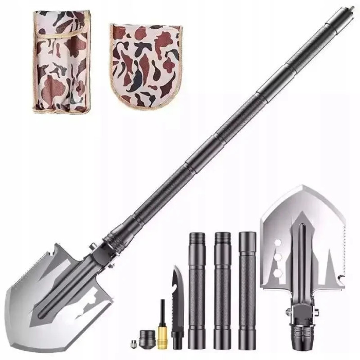Універсальна складана лопата-мультитул 10-в-1 Multifunctional shovel ES-118