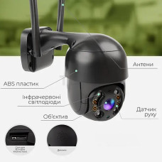 Камера відеоспостереження monitor 360 (A8)