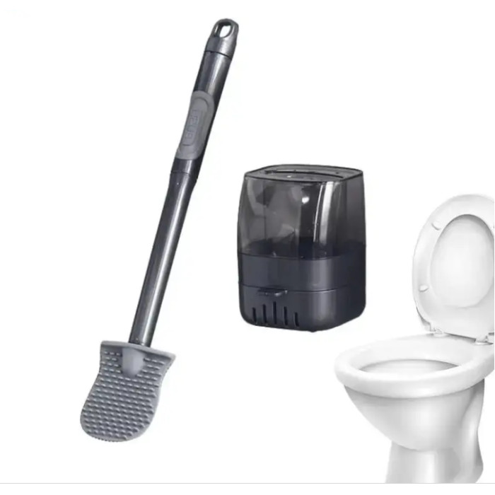 Туалетний йоржик із силіконовою щіткою Toilet brush AND851