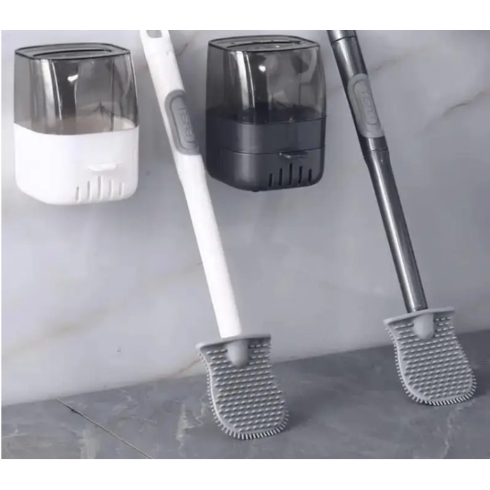 Туалетний йоржик із силіконовою щіткою Toilet brush AND851