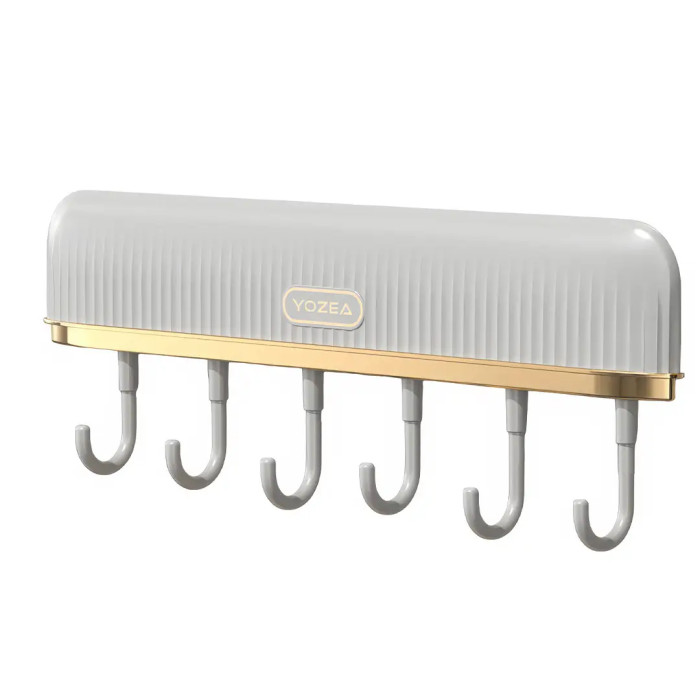 Настенный держатель кухонный с 6 крючками Plastic hook AND LY-562