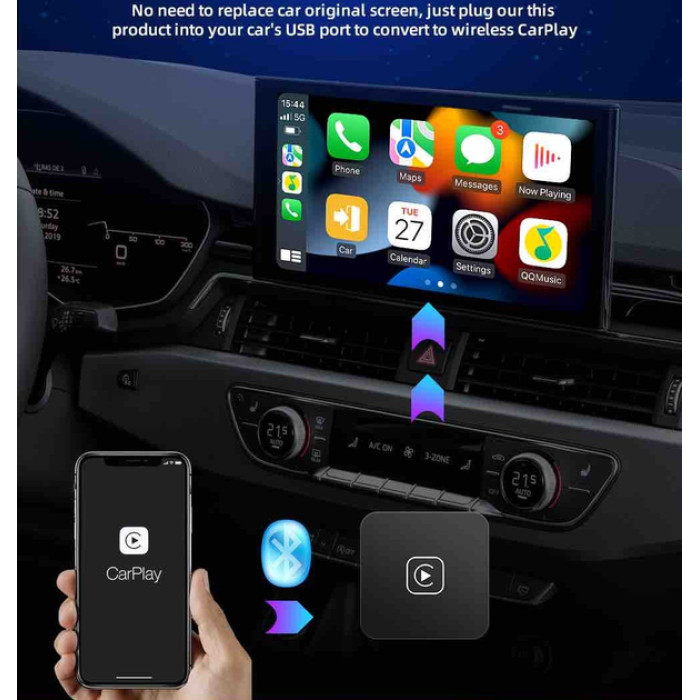 Адаптер бездротовий CarPlay Iphone Andriod