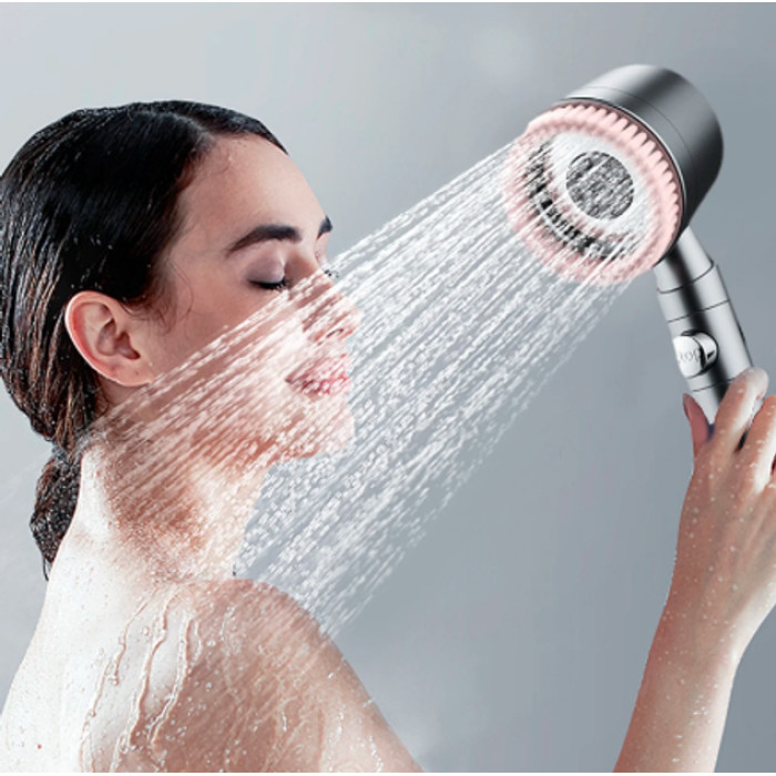Насадка душова з фільтром і сильним напором води з масажною щіткою AND907