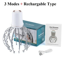 Электрический массажер для головы вибрационный осьминог AND LY-634