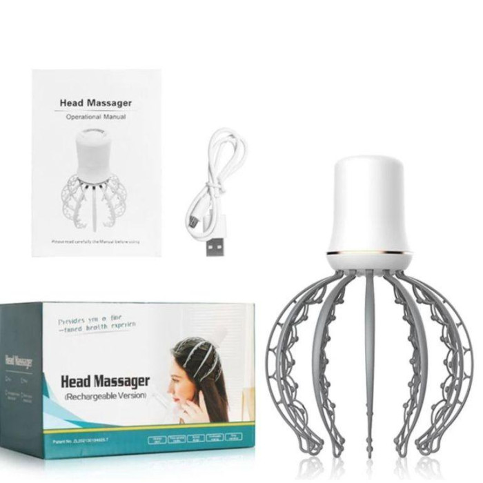 Электрический массажер для головы вибрационный осьминог AND LY-634