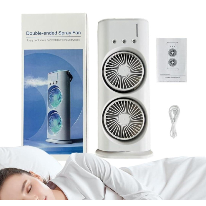 Вентилятор настільний з Пульт Double-ended Spray Fan LED-підсвітка