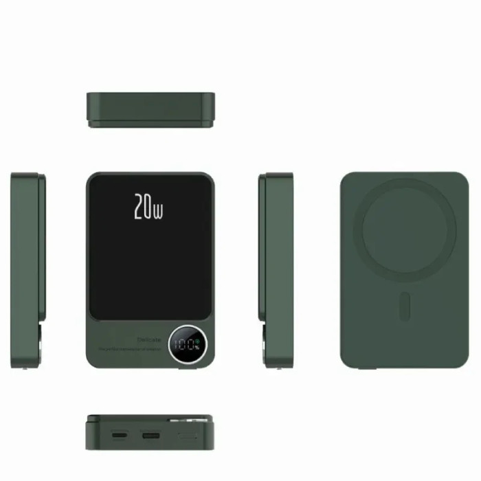 Power Bank Q9 5000 mAh — бездротовий повербанк із технологією MagSafe