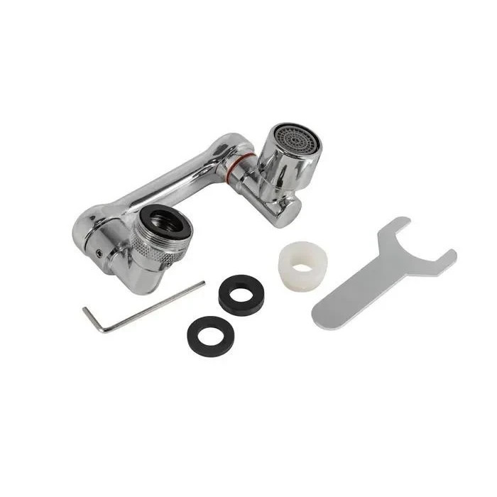 Насадка на кран метал, поворотна головка на 1080 градусів із 2 режимами