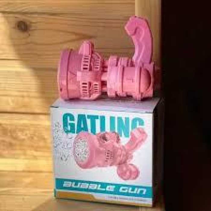 Дитячий автоматичний пістолет кулемет для мильних ПУЗИРЕЙ Bubble machine toy
