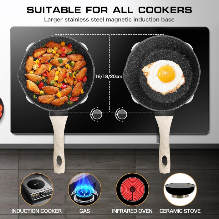 Сотейник з антипригарним покриттям 16 см 1,2 л RB-769