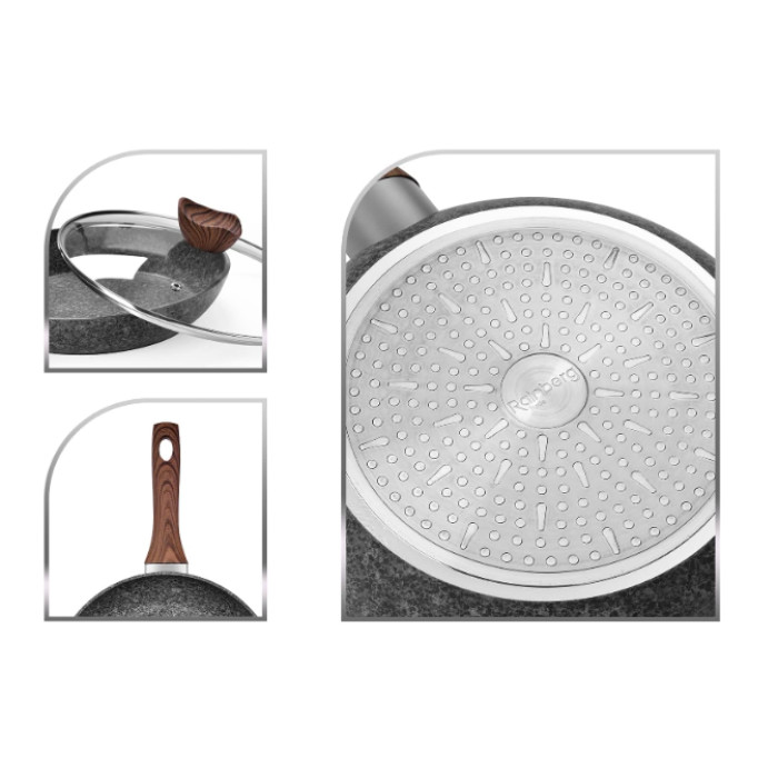 Сковорода з антипригарним покриттям 28 см RB-752